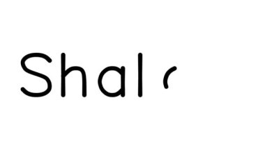 Çeşitli Sans-Serif Yazı Tipleri ve Ağırlıklarıyla Şalom El Yazısı Metni Canlandırması