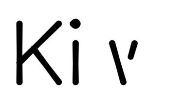 Çeşitli Sans-Serif Yazı Tipleri ve Ağırlıkları ile Kiwi El Yazısı Metni Canlandırması