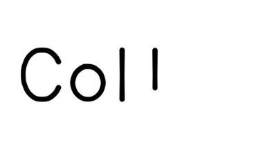 Collie Yazılı Metin Canlandırması Çeşitli Sans-Serif Yazı Tipleri ve Ağırlıkları