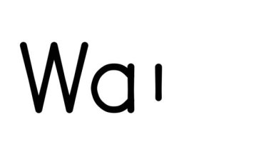Çeşitli Sans-Serif Yazı Tipleri ve Ağırlıkları ile Asa El Yazısı Metni Animasyonu