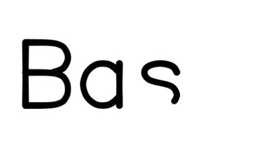 Çeşitli Sans-Serif Yazı Tipleri ve Ağırlıkları ile Basil El Yazısı Metni CanlandırmasıName