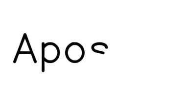 Çeşitli Sans-Serif Yazı Tipleri ve Ağırlıkları ile Elle Yazılan Metin Canlandırması