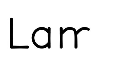 Çeşitli Sans-Serif Yazı Tipleri ve Ağırlıkları ile Lamb El Yazısı Metni CanlandırmasıName