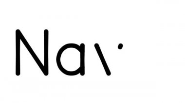 Çeşitli Sans-Serif Yazı Tipleri ve Ağırlıkları ile Göbek El Yazısı Metni CanlandırmasıName