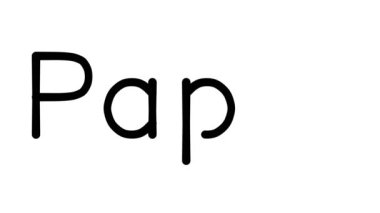 Çeşitli Sans-Serif Yazı Tipleri ve Ağırlıkları ile Kağıt El Yazısı Metni Canlandırması