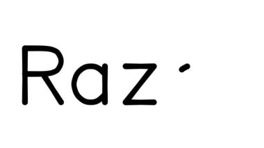Çeşitli Sans-Serif Yazı Tipleri ve Ağırlıkları ile Razor El Yazısı Metni CanlandırmasıName