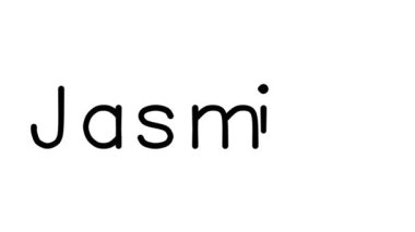 Jasmine El Yazısı Yazısı Canlandırması Çeşitli Sans-Serif Yazı Tipleri ve Ağırlıkları