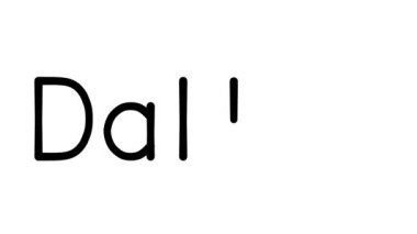 Dallas Yazılı Metin Canlandırması Çeşitli Sans-Serif Yazı Tipleri ve Ağırlıkları