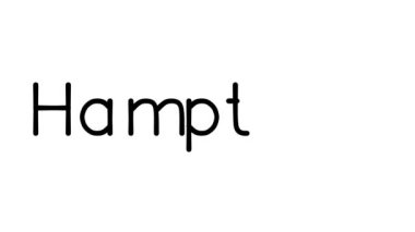 Hamptons Çeşitli Sans-Serif Yazı Tipleri ve Ağırlıkları ile El Yazısı Animasyonu