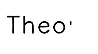 Çeşitli Sans-Serif Yazı Tipleri ve Ağırlıkları ile Teori El Yazısı Metni Canlandırması