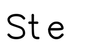 Çeşitli Sans-Serif Yazı Tipleri ve Ağırlıkları ile Stew El Yazısı Metni CanlandırmasıName