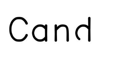Çeşitli Sans-Serif Yazı Tipleri ve Ağırlıkları ile Şeker El Yazısı Metni Canlandırması