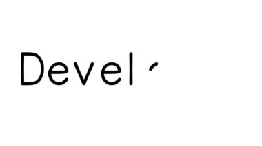 Geliştirici Çeşitli Sans-Serif Yazı Tipleri ve Ağırlıkları ile Metin Animasyonu