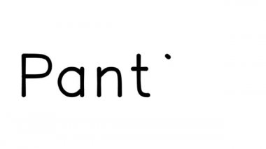 Çeşitli Sans-Serif Yazı Tipleri ve Ağırlıklarıyla Külot El Yazısı Animasyonu