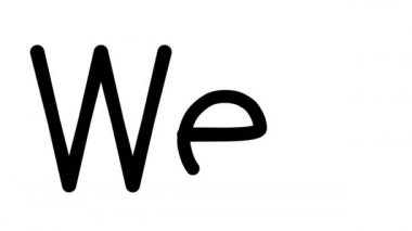 Çeşitli Sans-Serif Yazı Tipleri ve Ağırlıkları ile Web El Yazısı Metni Canlandırması