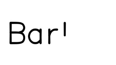 Çeşitli Sans-Serif Yazı Tipleri ve Ağırlıkları ile Berber El Yazısı Metni CanlandırmasıName