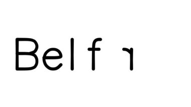 Çeşitli Sans-Serif Yazı Tipleri ve Ağırlıkları ile Belfast Metin Canlandırması