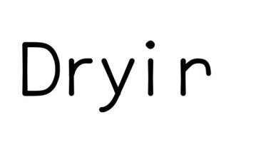 Çeşitli Sans-Serif Yazı Tipleri ve Ağırlıklarıyla El Yazısı Canlandırması Kurutuluyor