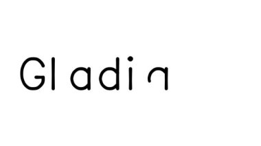 Çeşitli Sans-Serif Yazı Tipleri ve Ağırlıklarıyla Gladyatör El Yazısı Animasyonu