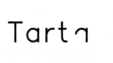 Çeşitli Sans-Serif Yazı Tipleri ve Ağırlıklarıyla Tartan El Yazısı Canlandırması