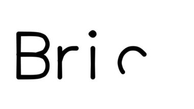 Tuğla Yazılı Metin Canlandırması Çeşitli Sans-Serif Yazı Tipleri ve Ağırlıkları