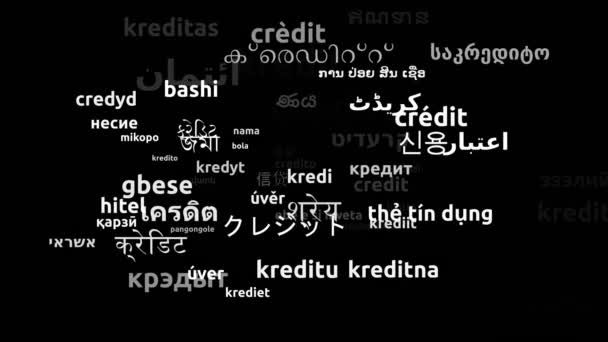 Πηγή Worldwide Languages Endless Looping Zooming Wordcloud Mask — Αρχείο Βίντεο