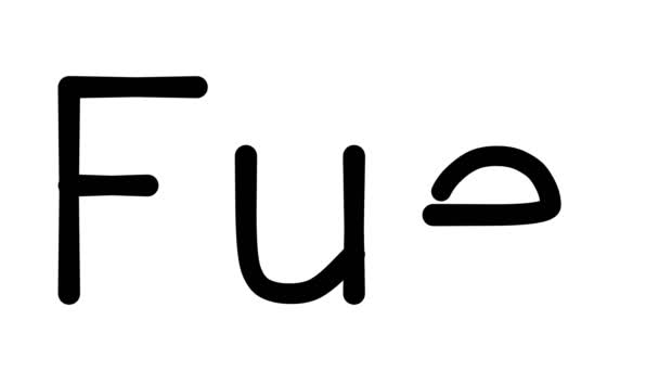 Fuel Handwritten Text Animation Various Sans Serif Fonts Weights — Stock Video