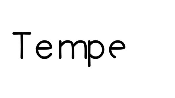 Tempest Handgeschreven Tekst Animatie Diverse Sans Serif Fonts Gewichten — Stockvideo
