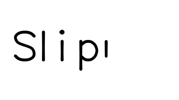 2014 Slipper Handwritten Text Animation Various Sans Serif Fonts Weights — 비디오