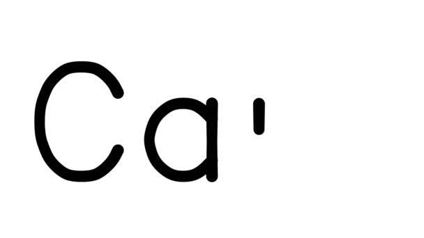 การ ยนข อความด วยลายม แอน เมช นใน Sans Serif กษรและน — วีดีโอสต็อก