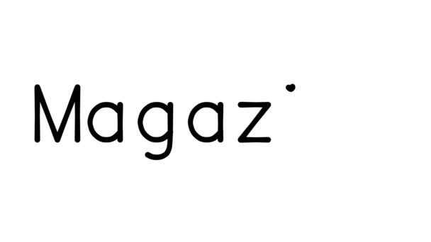 Magazine Handwritten Text Animation Various Sans Serif Fonts Weights — 비디오