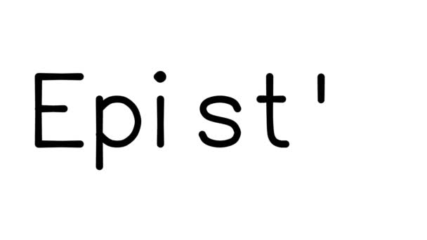 Epistle Handwritten Text Animation Various Sans Serif Fonts Weights — Stock Video