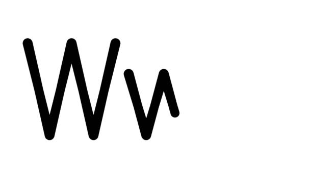 Www Handwritten Text Animation Various Sans Serif Fonts Weights — 비디오