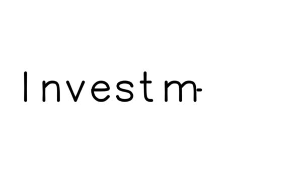 Investeringen Handgeschreven Tekstanimatie Diverse Sans Serif Lettertypen Gewichten — Stockvideo