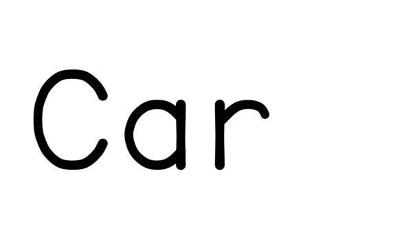Canal Handwritten Text Animation Various Sans Serif Fonts Weights — 비디오