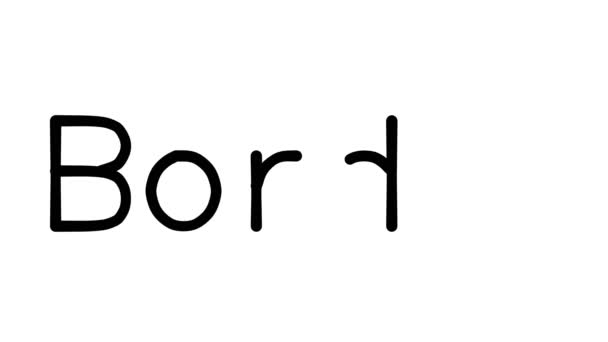 Χειρόγραφο Κείμενο Κινούμενο Διάφορες Γραμματοσειρές Και Βάρη Sans Serif — Αρχείο Βίντεο