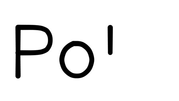 Çeşitli Sans Serif Yazı Tipleri Ağırlıkları Ile Polo Yazısı Metni — Stok video