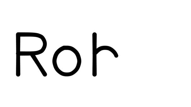 นยนต ยนข อความด วยลายม แอน เมช นใน Sans Serif กษรและน — วีดีโอสต็อก