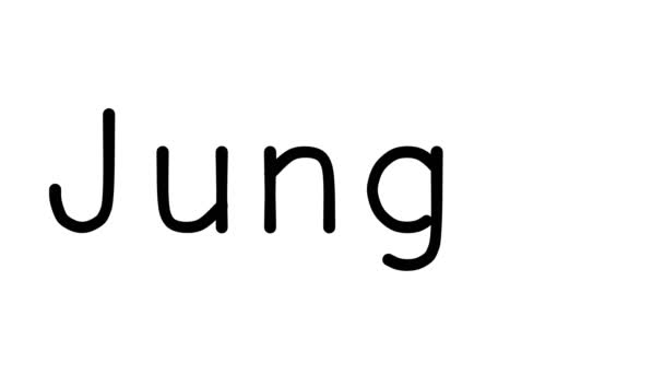Jungle Handwritten Text Animation Various Sans Serif Fonts Weights — Stock Video