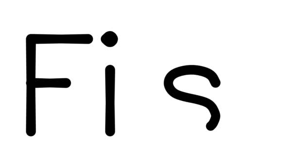Näst Handskriven Text Animation Olika Sans Serif Teckensnitt Och Vikter — Stockvideo