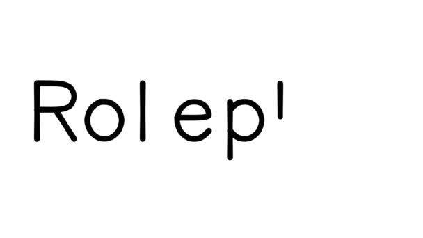 Roleplay Handwritten Text Animation Various Sans Serif Fonts Weights — 비디오