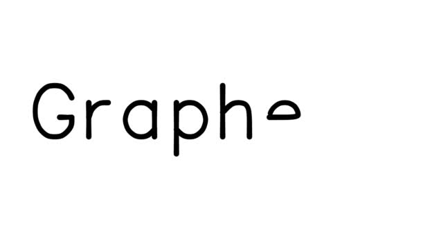 Graphene Handwritten Text Animation Various Sans Serif Fonts Weights — 비디오