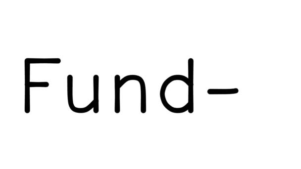 Χειρόγραφο Κείμενο Κινούμενο Διάφορες Γραμματοσειρές Και Σταθμά Sans Serif — Αρχείο Βίντεο