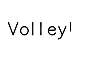 Çeşitli Sans-Serif Yazı Tipleri ve Ağırlığı ile Voleybol El Yazısı Metni Animasyonu