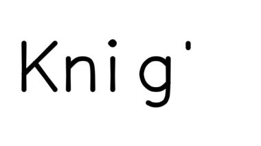 Knight Elyazısı Metin Canlandırması Çeşitli Sans-Serif Yazı Tipleri ve Ağırlıkları