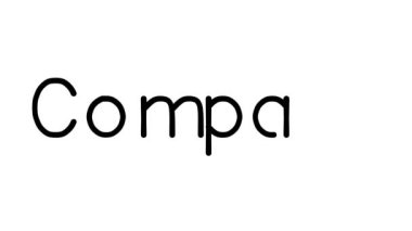 Çeşitli Sans-Serif Yazı Tipleri ve Ağırlıkları ile Pusula El Yazıları Canlandırması