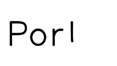 Çeşitli Sans-Serif Yazı Tipleri ve Ağırlıkları ile Portal El Yazısı Metni Canlandırması