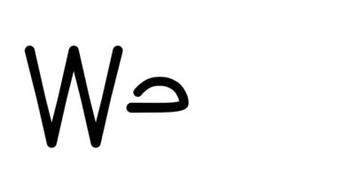 Weir Yazılı Metin Canlandırması Çeşitli Sans-Serif Yazı Tipleri ve Ağırlıkları