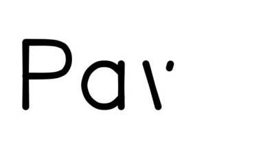 Çeşitli Sans-Serif Yazı Tipleri ve Ağırlıkları ile Piyon El Yazısı Metni CanlandırmasıName