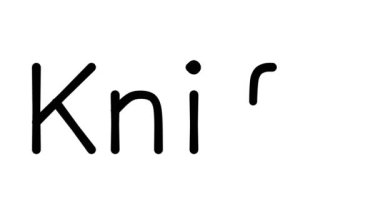 Çeşitli Sans-Serif Yazı Tipleri ve Ağırlıkları ile Bıçak El Yazısı Metni CanlandırmasıName